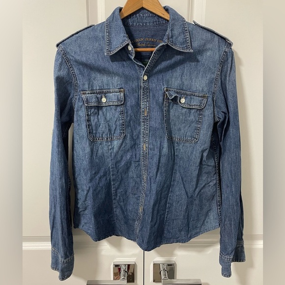 RALPH LAUREN- western denim button down - Picture 1 of 2